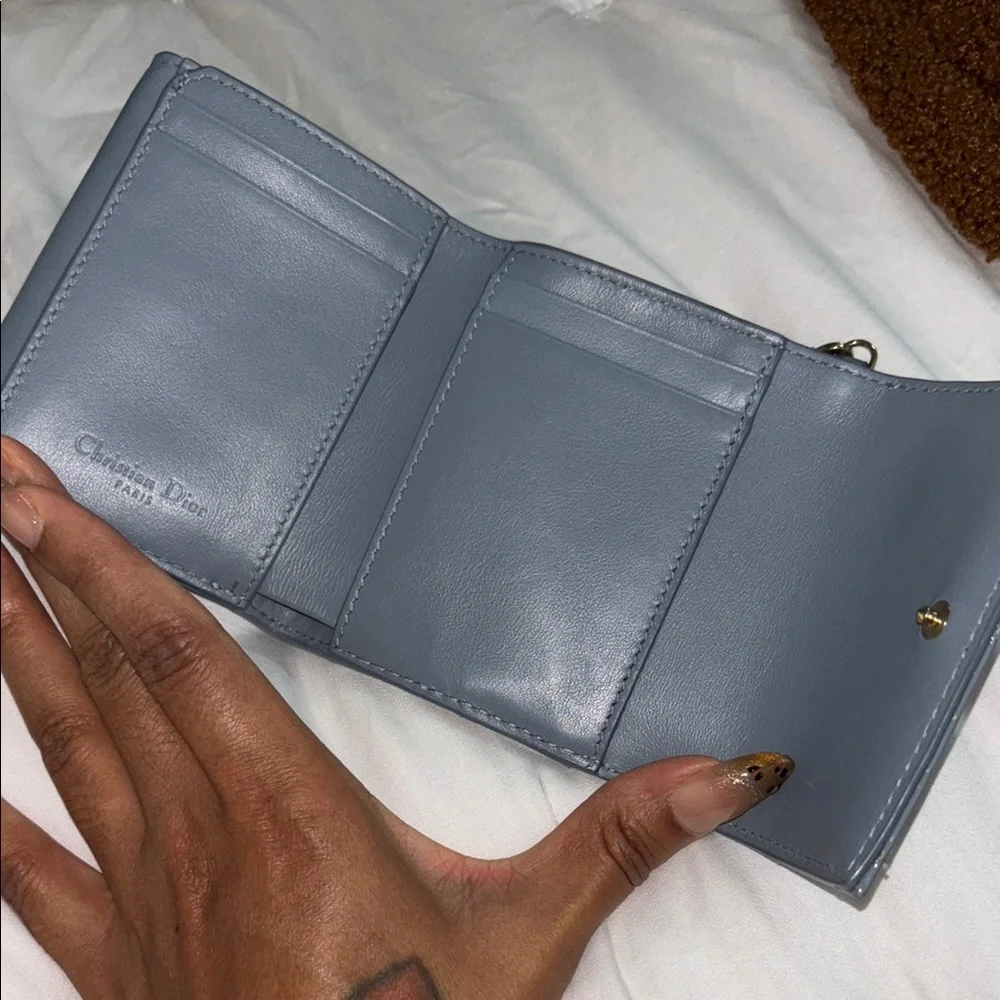 Dior Lotus Quilted compact wallet